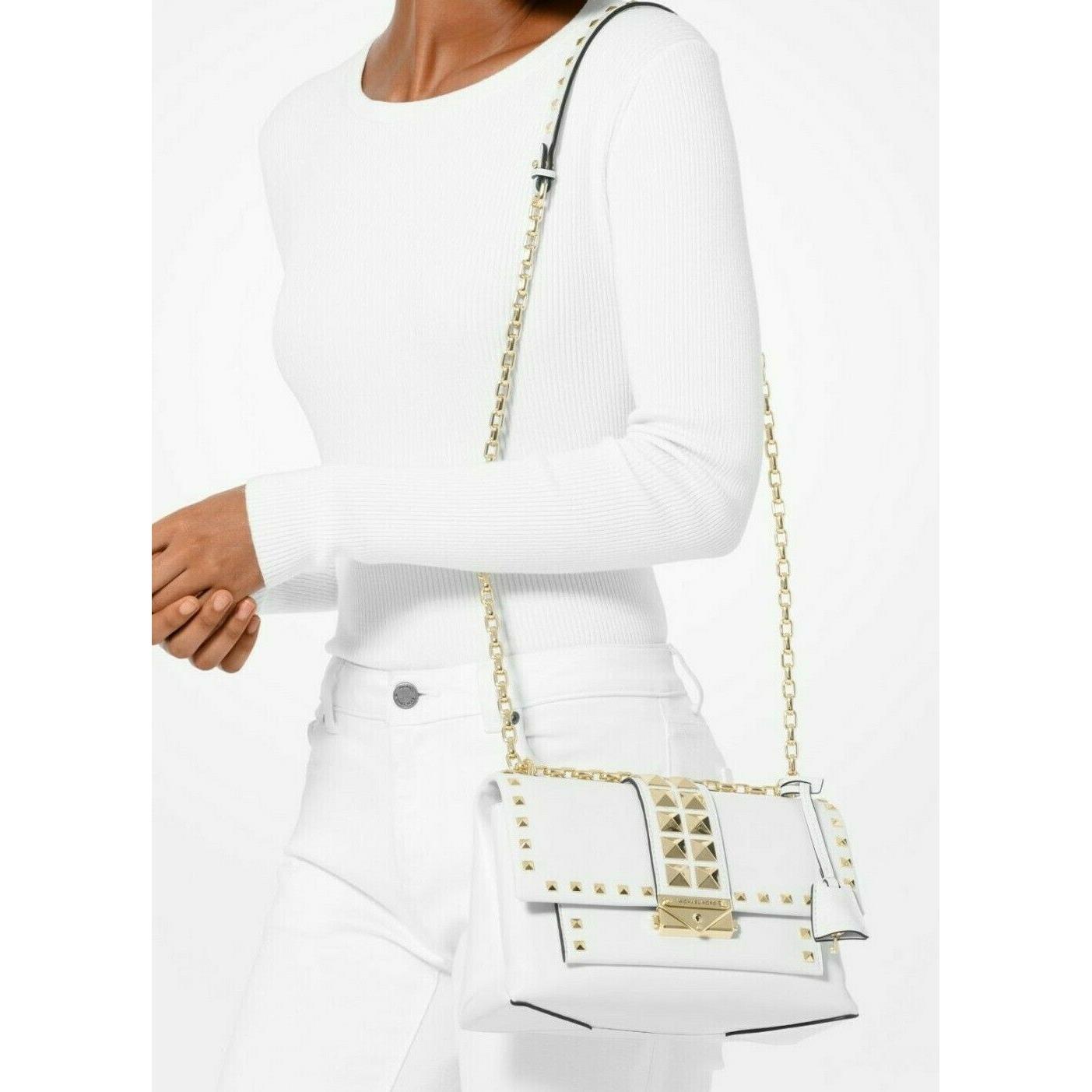 michael kors cece medium studded leather shoulder bag