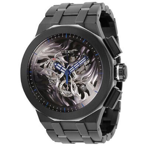 Invicta Men`s 34872 Speedway Quartz Multifunction Black Silver Dial Watch