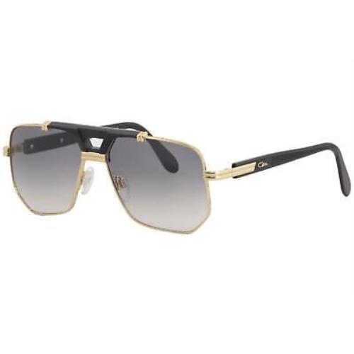 Cazal Legends Men`s 990 001SG Black/gold Retro Pilot Sunglasses 59mm