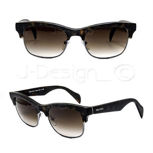 Prada SPR11P HAQ-6S1 Dark Tortoise 54/19/145 Gradient Sunglasses Italy