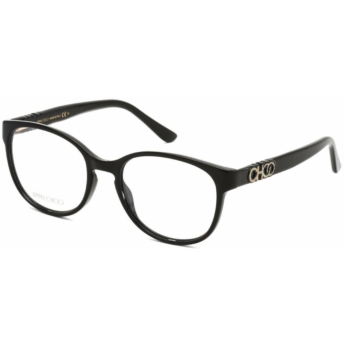 Jimmy Choo Eyeglasses Full Rim JC240 807 Black Frame 52MM Rx-able