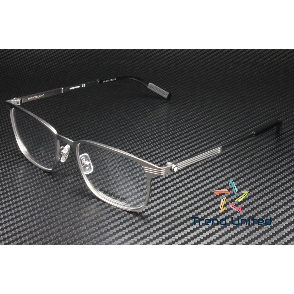 Montblanc MB0094O 003 Square Ruthenium Light Demo Lens 54 mm Men`s Eyeglasses