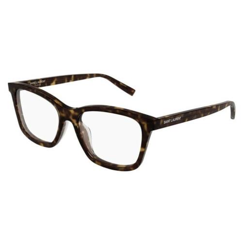 Saint Laurent SL 482-002 Havana Square Unisex Eyeglasses