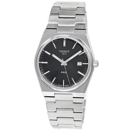 Tissot Prx 40MM Stainless Steel Black Dial Men`s Watch T137.410.11.051.00