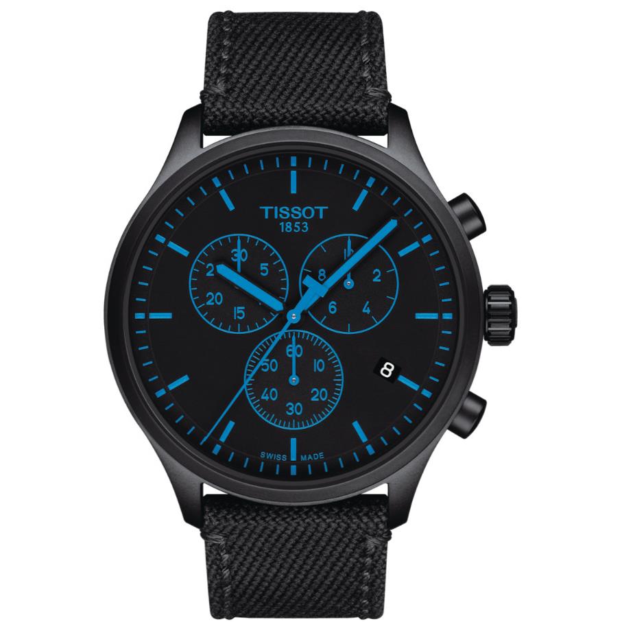 Tissot Chrono XL Tsport Black Dial Black Strap Quartz Men`s Watch T1166173705100