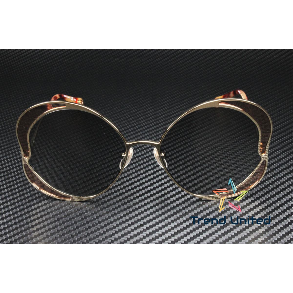 Chloe CH0024S 002 Round Gold Pink Grey 60 mm Women`s Sunglasses