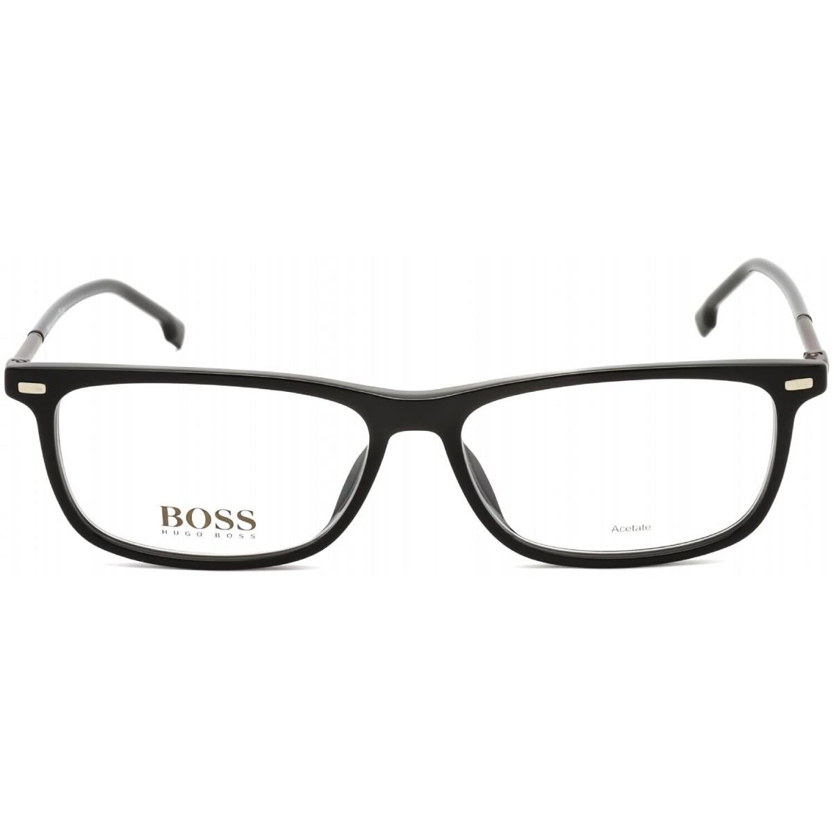 Hugo Boss 1229/U 807 Rectangle Shiny Black Eyeglasses