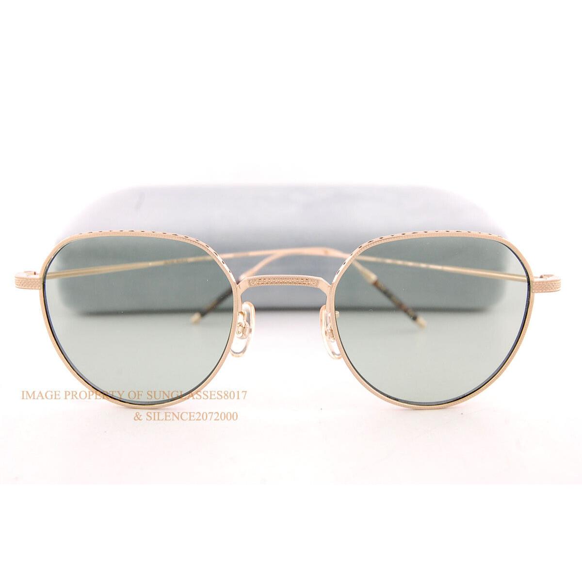 Oliver Peoples Eyeglass Frames TK-4 OV 1298T 5311 Brushed Gold/green