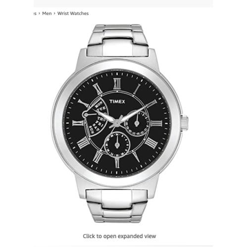 Timex T2M424 E Class Analog Black Dial Men`s Watch