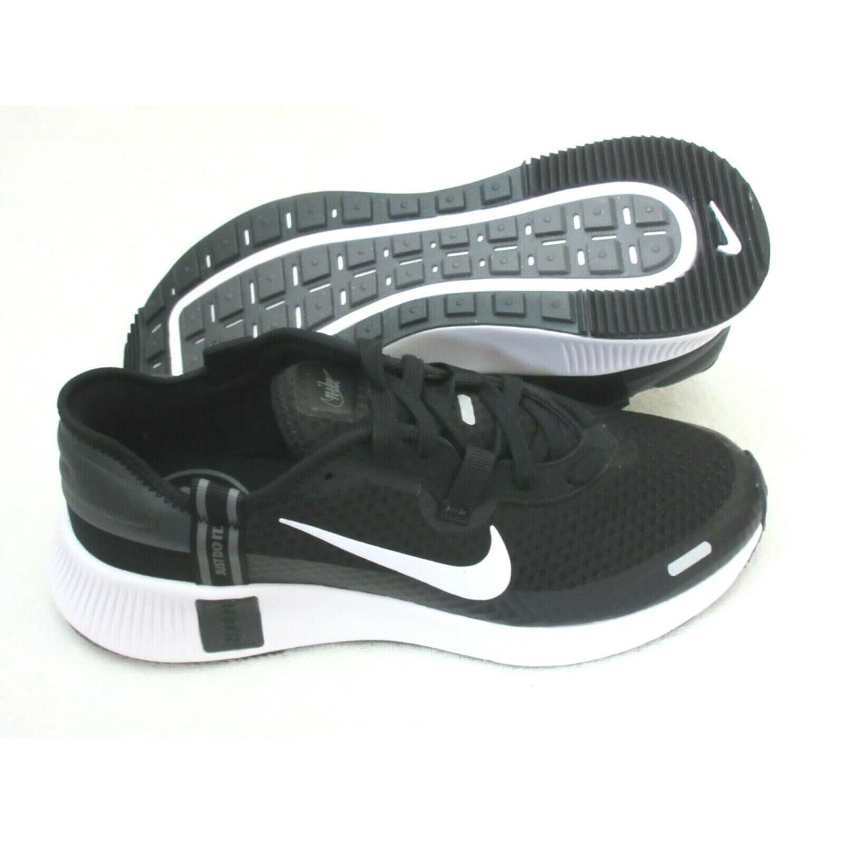 Nike Men`s Reposto Running Walking Training Shoes Black White Smoke Grey