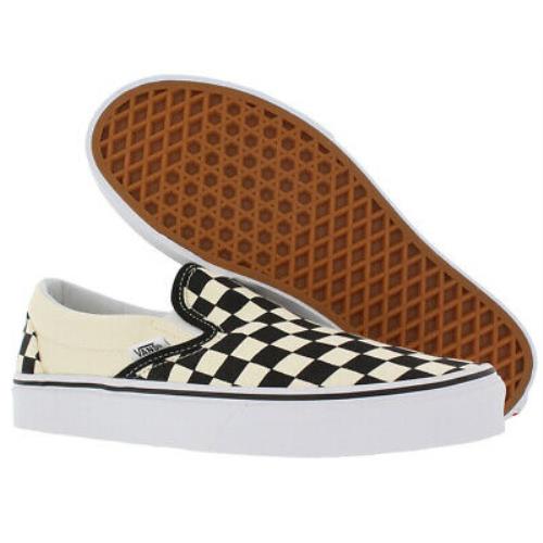 vans checkerboard loafers