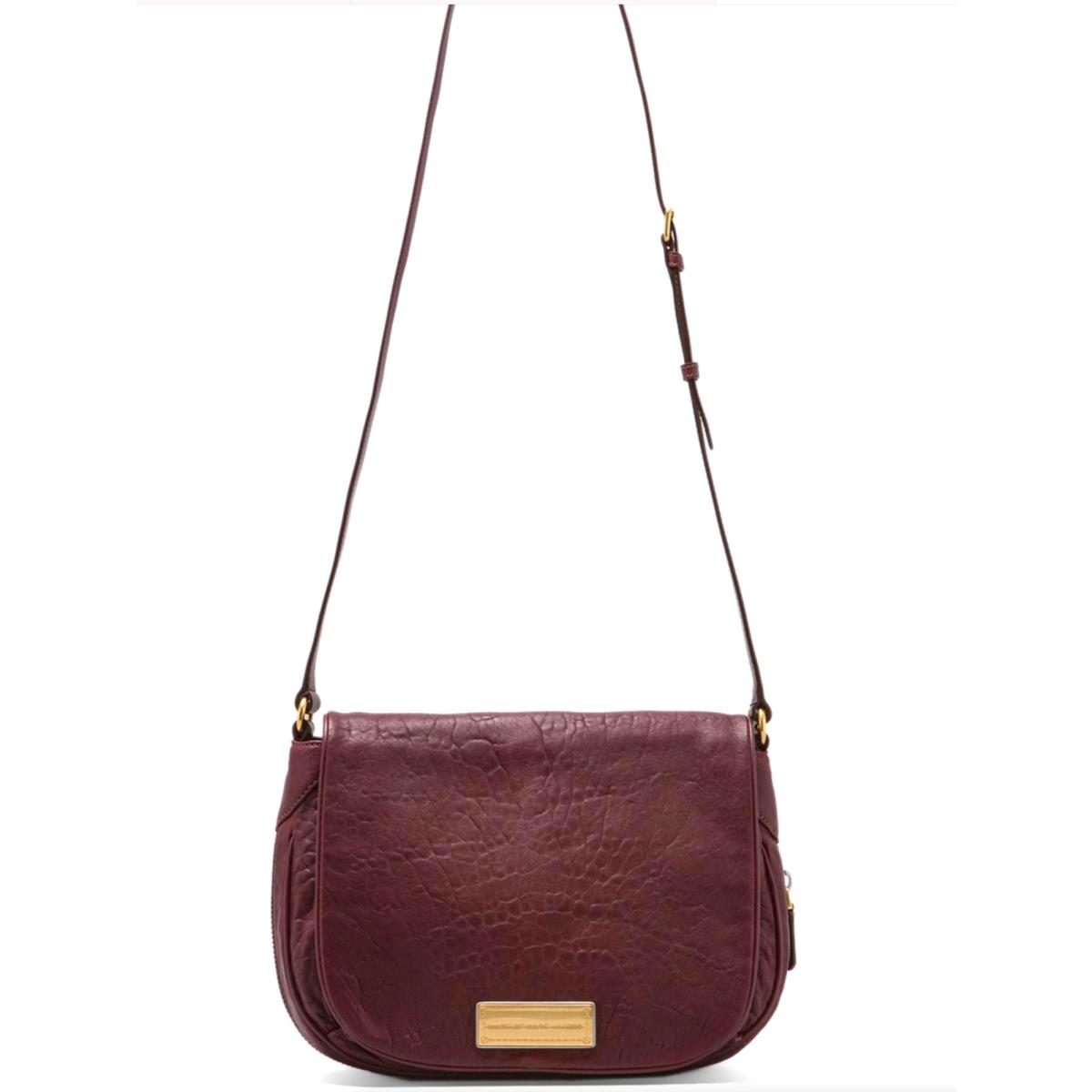 Marc Jacobs Washed Up The Nash Cardamom Brown Leather Messenger Crossbody Bag