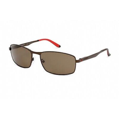 Carrera 8012S-0J8P Semi Matte Brown Sunglasses