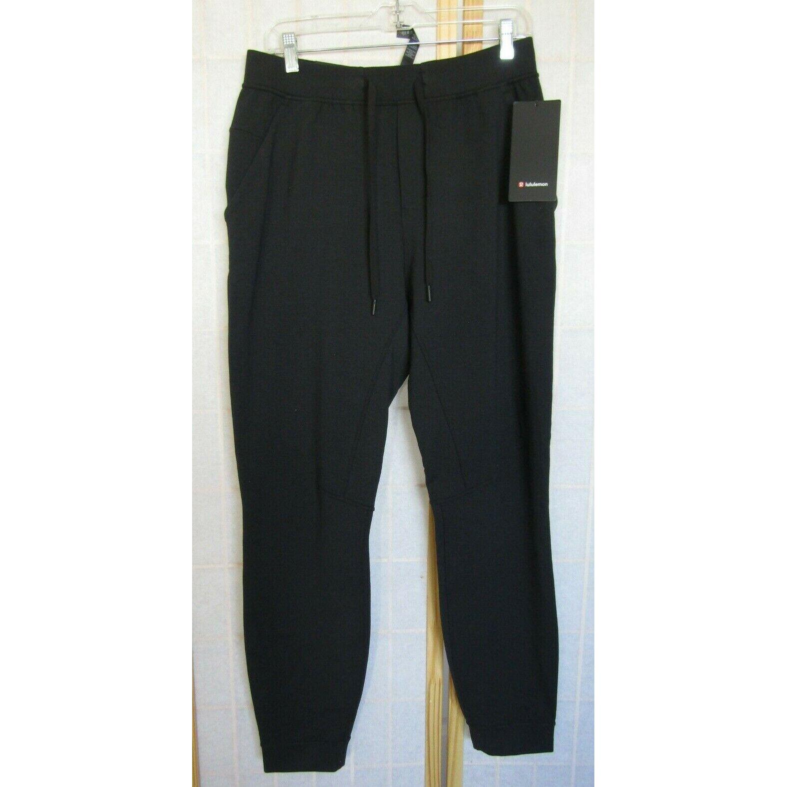 Lululemon City Sweat Jogger Black Cotton/polyester Pants Women`s Size L Tall
