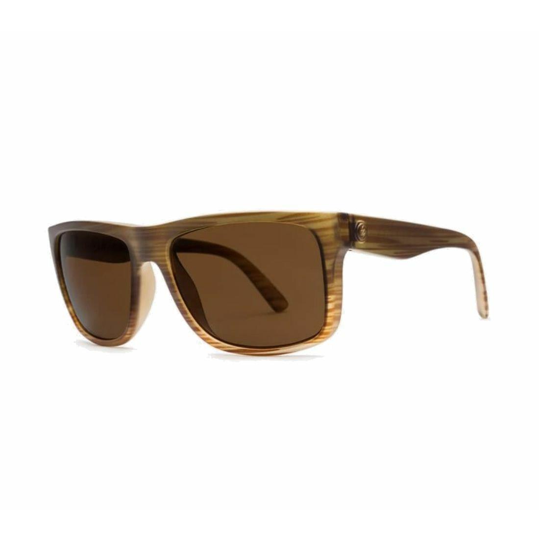 Electric Swingarm Sunglasses Red Wood with Bronze Polarized Lens