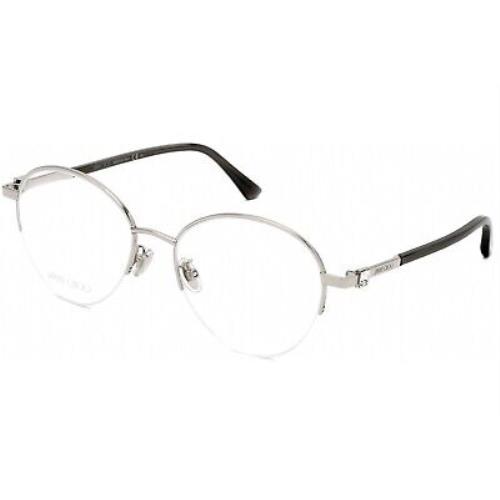 Jimmy Choo JC290/F 06W2 00 Eyeglasses Silver Black Glitter Frame 54 Mm