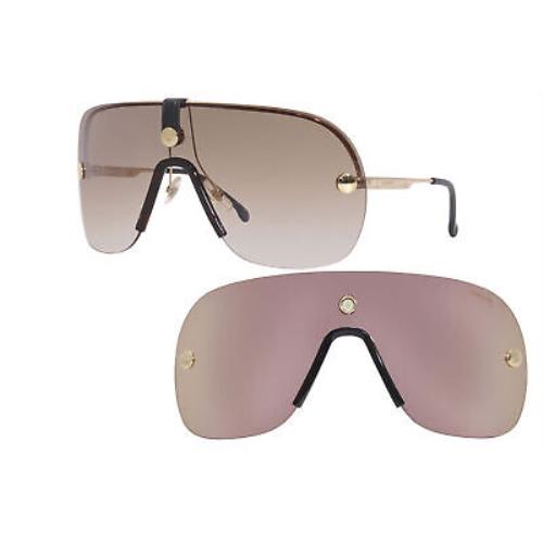 Carrera Epica-ii 17X86 Sunglasses Men`s Brown/brown 62mm W/interchangeable Lens