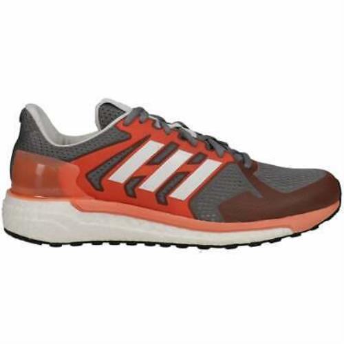 Adidas Supernova St Womens Running Sneakers Shoes - Grey Orange - Grey,Orange