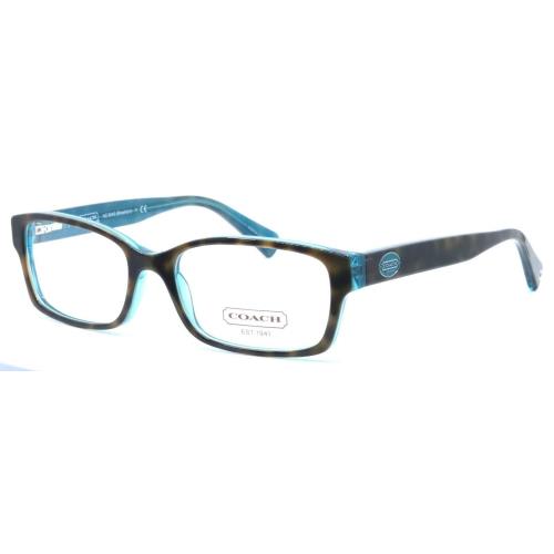 Coach HC6040 Brooklyn 5116 Tortoise Teal Full Rim Eyeglasses 52-16-135 w/  Case - Coach eyeglasses - 050418208840 | Fash Brands