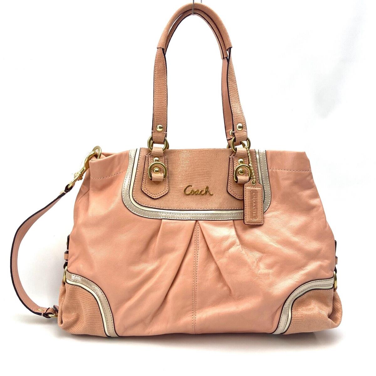 Coach Ashley Spectator Exotic Leather Carryall Bag Shoulder Bag Handbags F24887