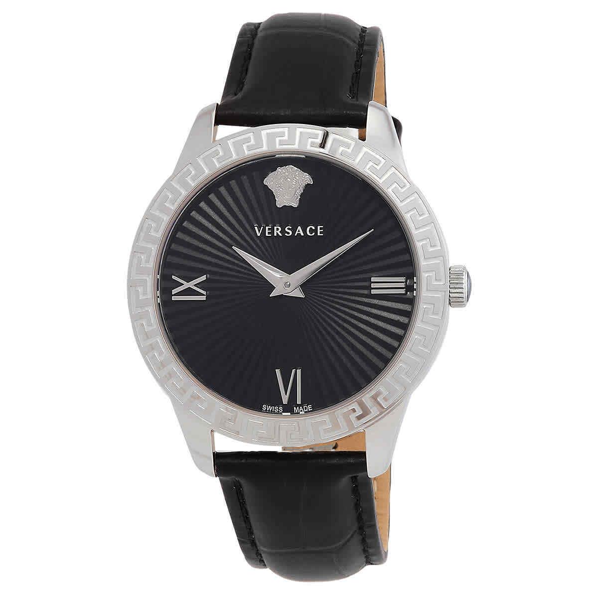 Versace Quartz Black Dial Ladies Watch VEVC00821