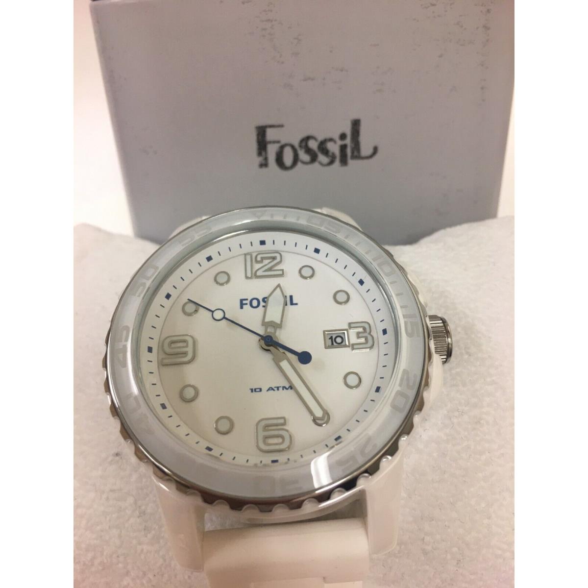 Fossil watch  - White Dial, White Band, White Bezel 0