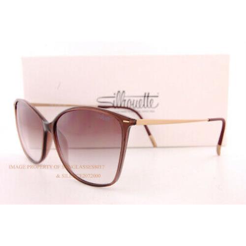Silhouette sunglasses Baden - Chocolate Brown/Gold Frame, Brown Lens 1