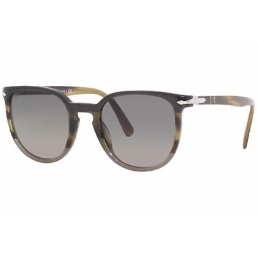 Persol 3226-S 1135/71 Sunglasses Men`s Black/striped Grey/grey Gradient 51mm