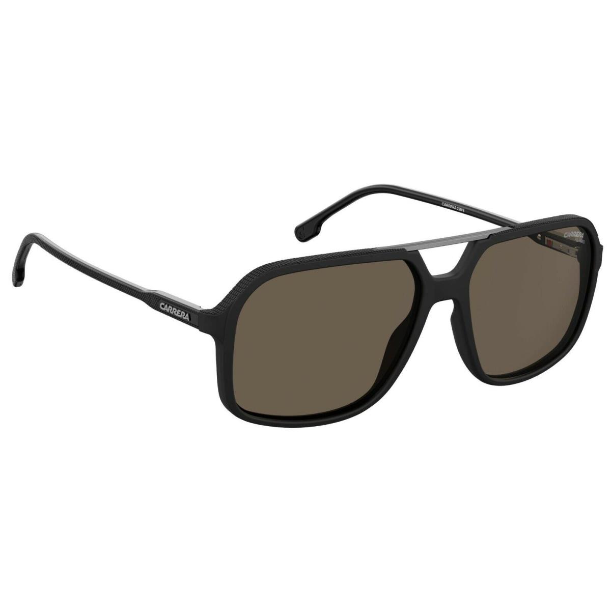 Carrera 229/S 0003 Sunglasses Matte Black Frame Bronze Polarized Lenses