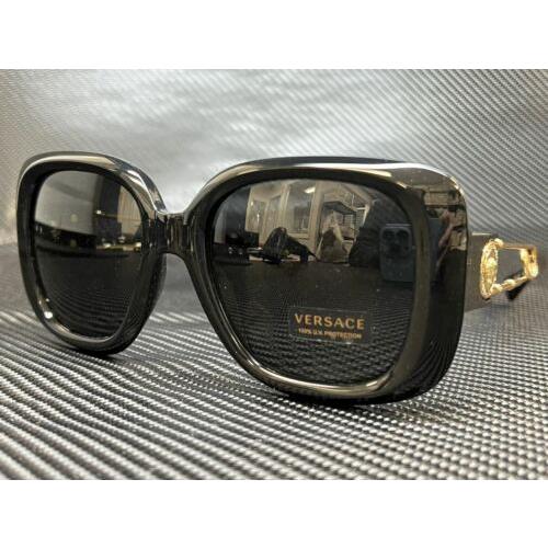 Versace VE4411 GB1 87 Black Square 54 mm Women`s Sunglasses