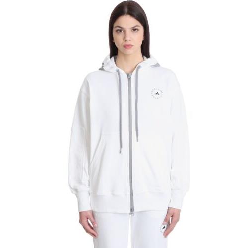 Adidas Stella Mccartney Womens White Size Medium Hoodie Full Zip GL4259