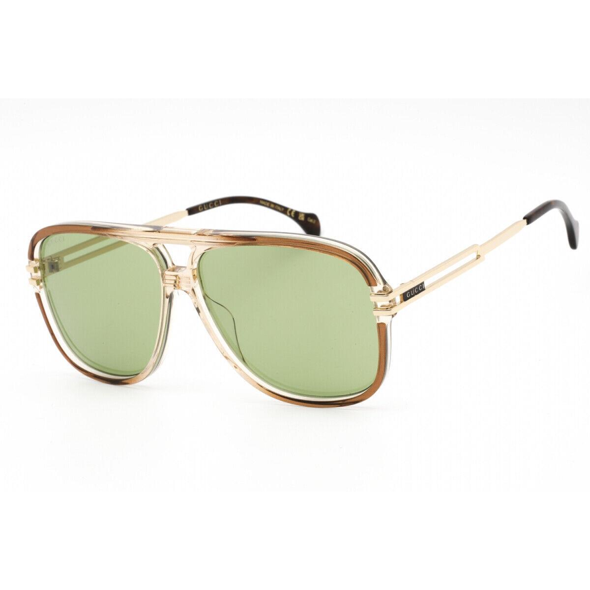 Gucci GG1105S 003 Brown/gold/green 63-12-145 Sunglasses