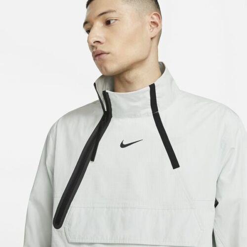 Nike Sportswear Tech Pack Woven 1/2 Zip Jacket DC6987 034 Pure Platinum Sz M