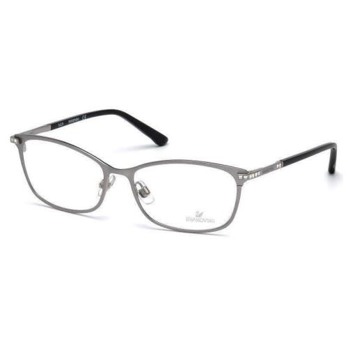 Swarovski SK5187 Goldie Women`s Eyeglasses 015 Matte Light Ruthenium