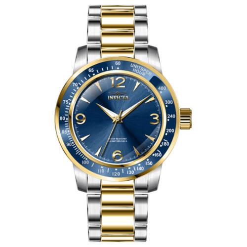 Invicta watch  - Blue Dial, Gold Band
