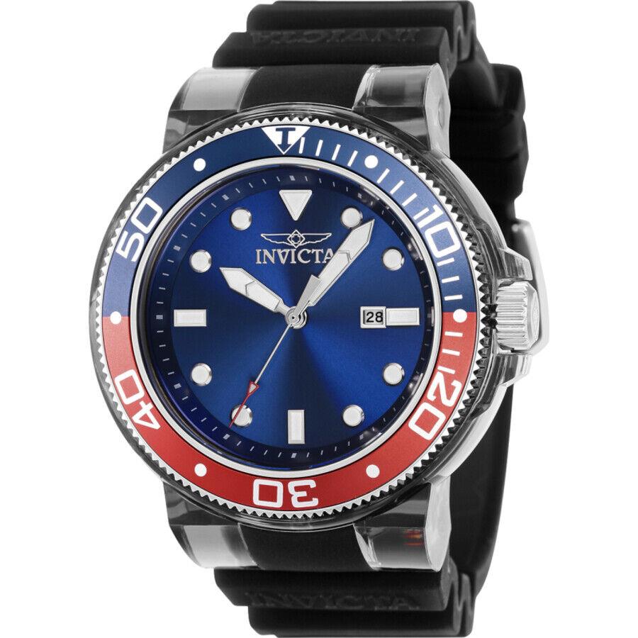 Invicta Pro Diver 38883 52mm Quartz Blue Dial Men`s Watch