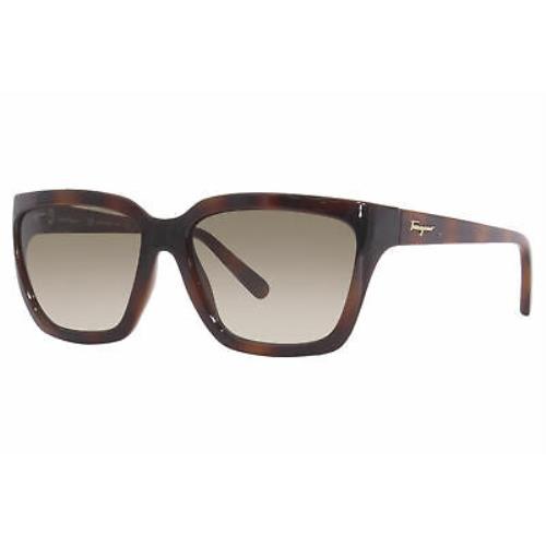 Salvatore Ferragamo SF1018S 214 Sunglasses Women`s Tortoise/brown Gradient 59mm