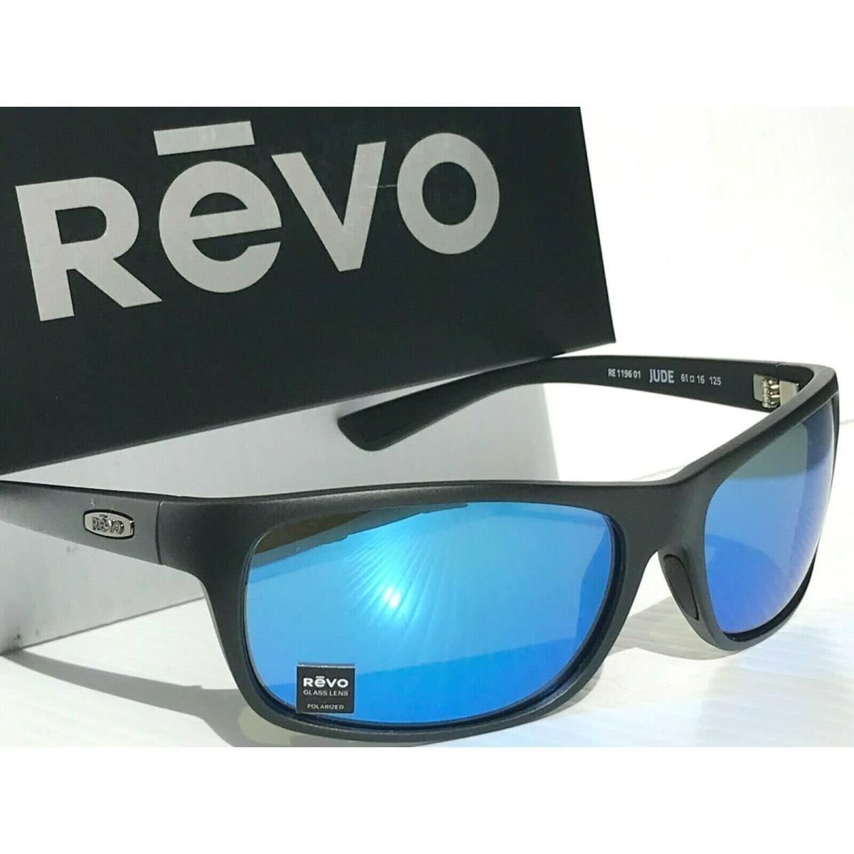 Revo sunglasses JUDE - Black Frame, Blue Lens