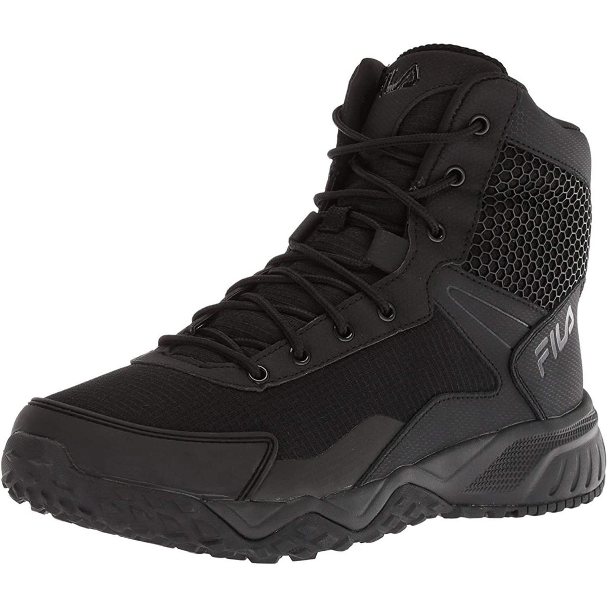 Fila Men`s Chastizer Military and Tactical Boot Food Service Shoe Black