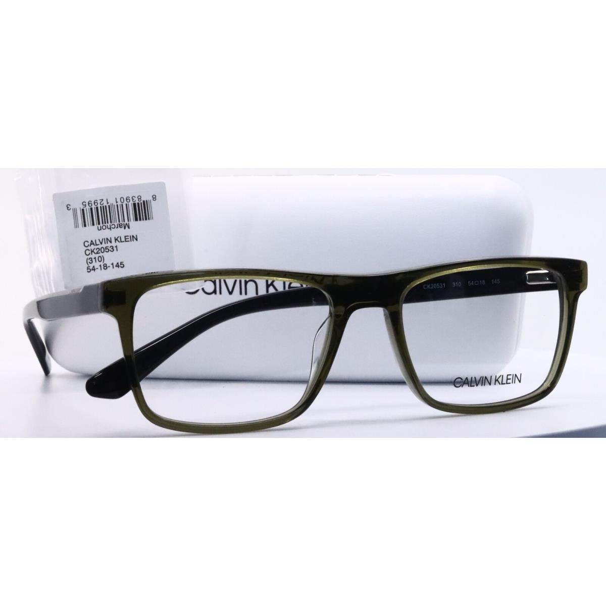 Calvin Klein CK20531 310 Green Shiny Crystal Cargo Mens Eyeglasses 54-18-145