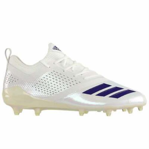 Adidas F36007 Sm Adizero 7.0 X Nfl Mens Football Sneakers Shoes Casual Cleated - White