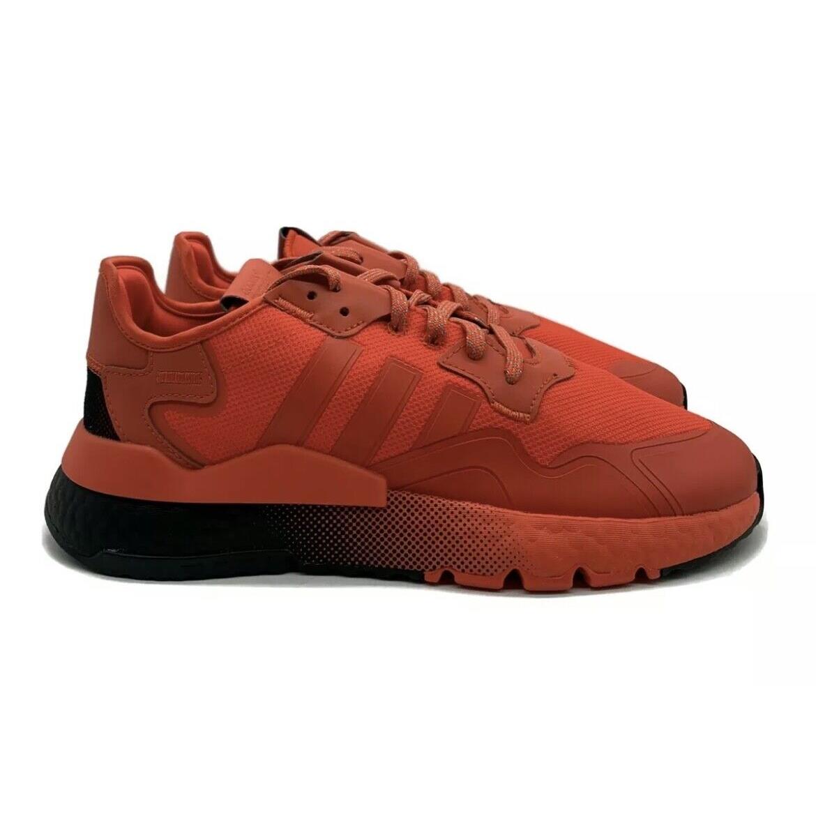 Adidas Nite Jogger Mens Casual Running Shoe Red Black Trainer Fashion Sneaker
