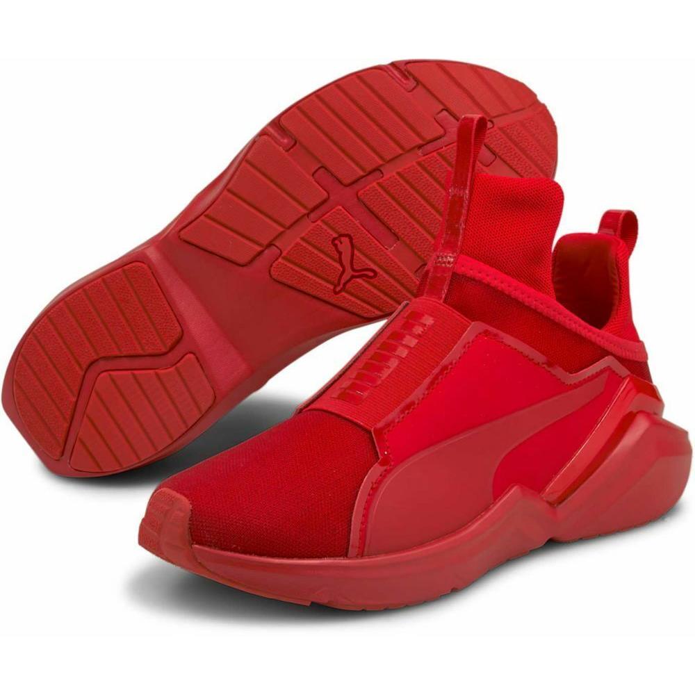 Women`s Shoes Puma Fierce 2 Slip On Athletic Sneakers 19517602 Red / Black