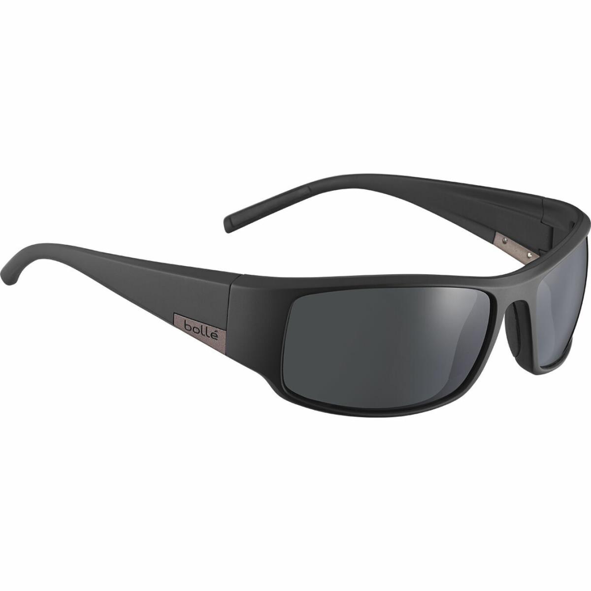 Bolle King Sunglasses Black Matte HD Polarized Tns 12573