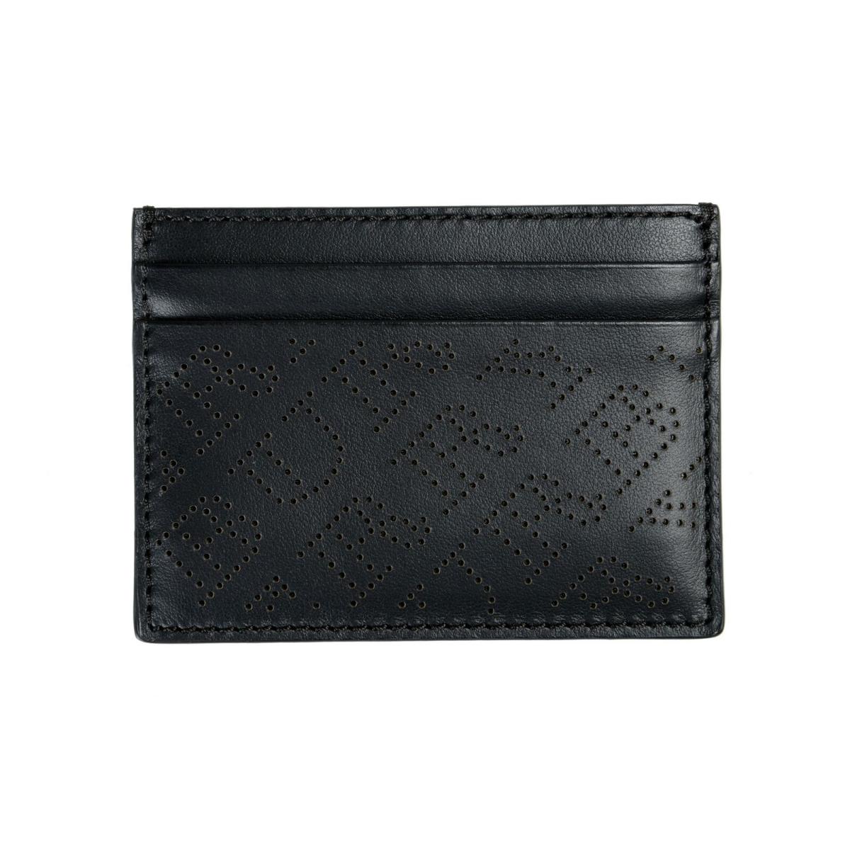 Burberry Unisex Leather Black Credit Card Case