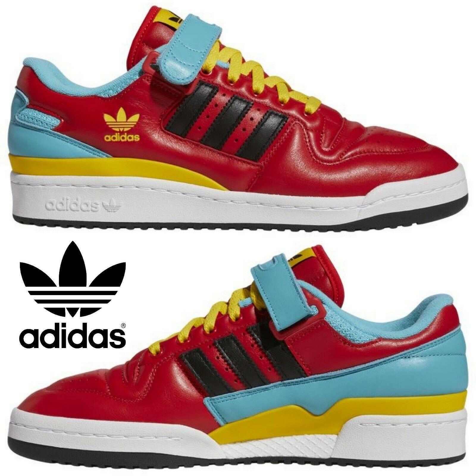Adidas Originals Forum Low Men`s Sneakers Comfort Sport Casual Shoes Red