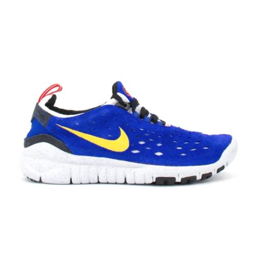 Nike Mens Free Run Trail Blue Taxi Yellow Training Athletic Trail Running Shoes - Blue