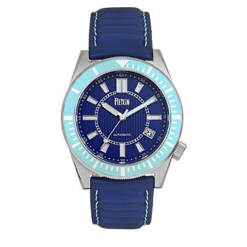 Reign Francis Leather-band Watch W/date - Blue