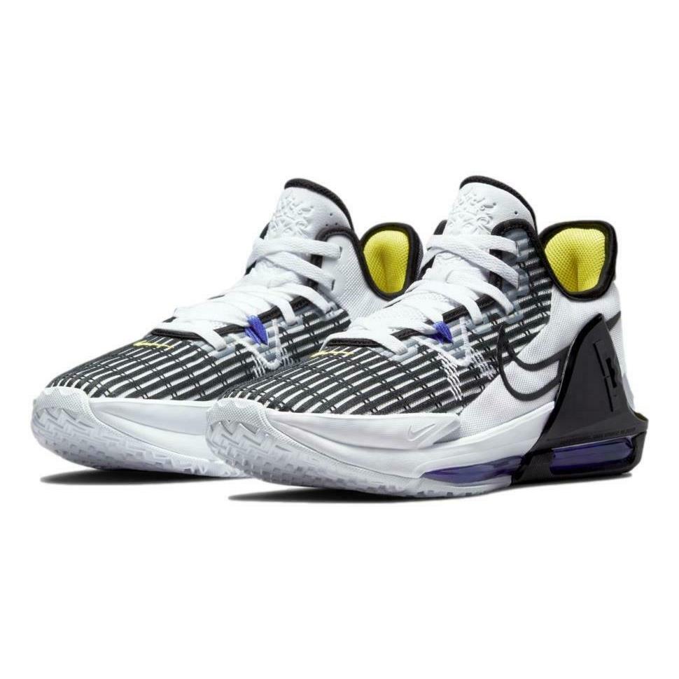 Nike Lebron Witness 6 `white Persian Violet` Men`s Basketball Shoes CZ4052-100 - White/Black-Persian Violet
