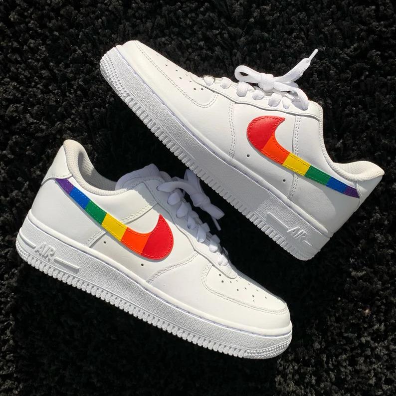 pride nike air force ones